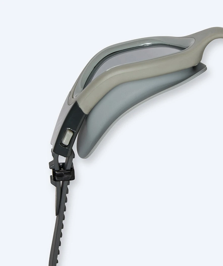 Watery Svømmebriller Til Trening - Raven Mirror - Mørkegrå/sølv - Bilde 5