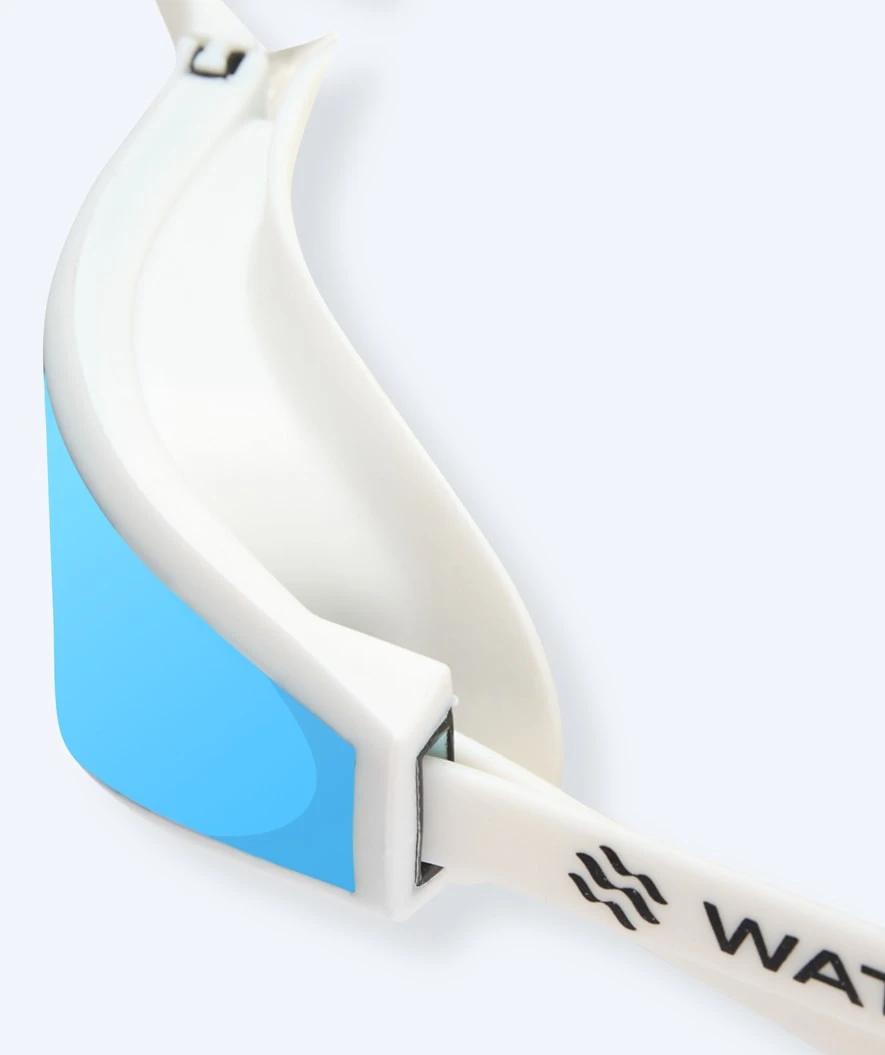 Watery Elite Svømmebriller - Storm Racer Mirror - Hvit/blå - Bilde 6