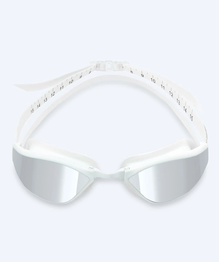 Watery Elite Svømmebriller - Storm Racer Mirror - Hvit/sølv - Bilde 2
