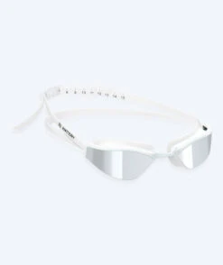 Watery Elite Svømmebriller - Storm Racer Mirror - Hvit/sølv