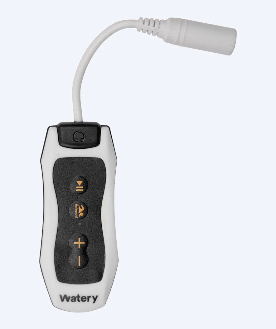 Watery Vanntette MP3 øretelefoner - Storm - Hvit