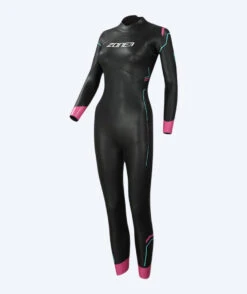 ZONE3 Våtdrakt Til Damer - Agile - Svart/lyserød/lyseblå