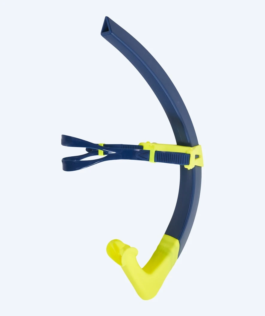 Aquasphere Centersnorkel Til Barn - Focus Small Fit (4-14 år) - Mørkeblå/gul