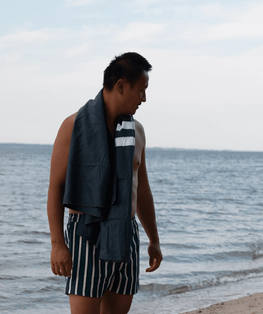 Watery Microfiber Håndkle - Eco Nebraska - Mørkeblå - Bilde 6