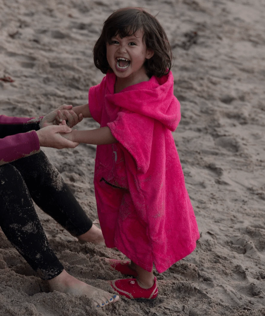 Watery Badeponcho For Barn 1-5 år - Bomull - Mørkeblå - Bilde 5