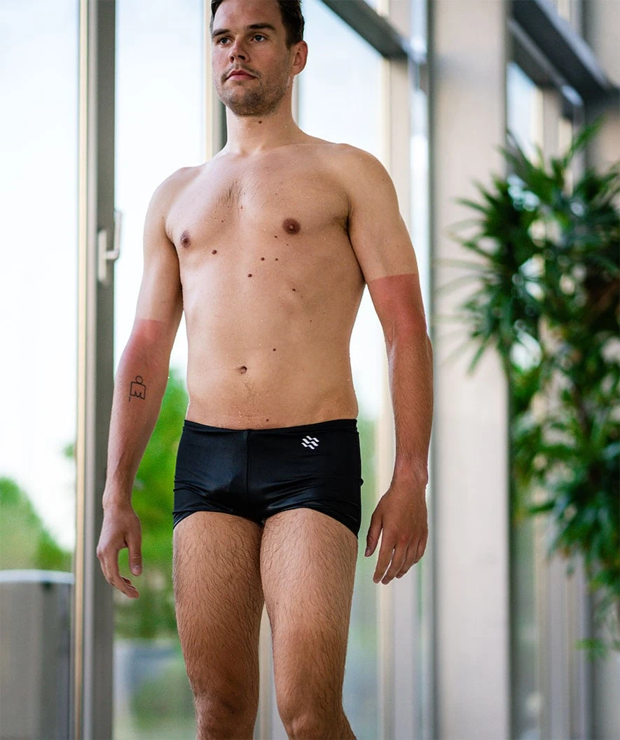 Watery Aquashorts Badebukser For Menn - Flaming Vegas Eco - Svart - Bilde 4