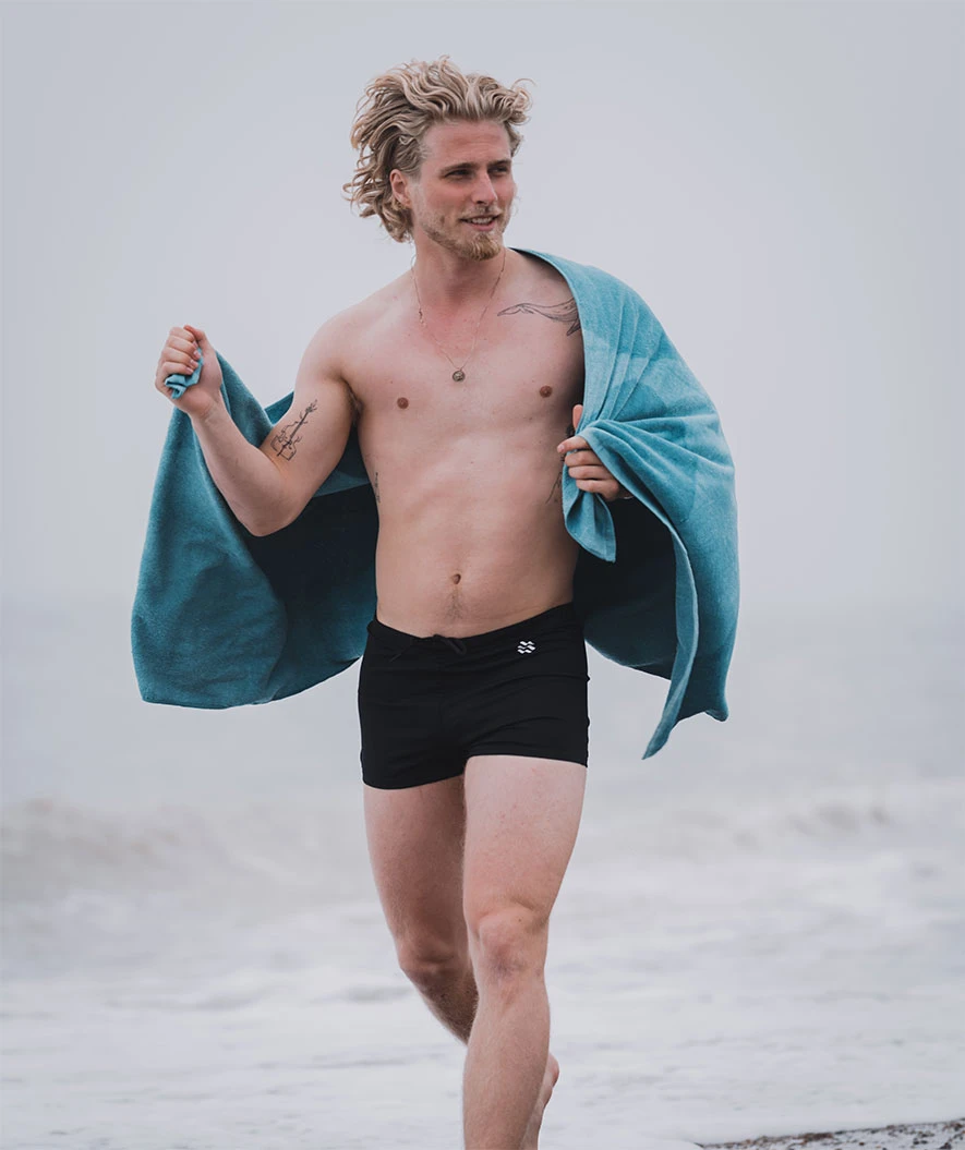 Watery Aquashorts Badebukser For Menn - Flaming Vegas Eco - Svart - Bilde 10