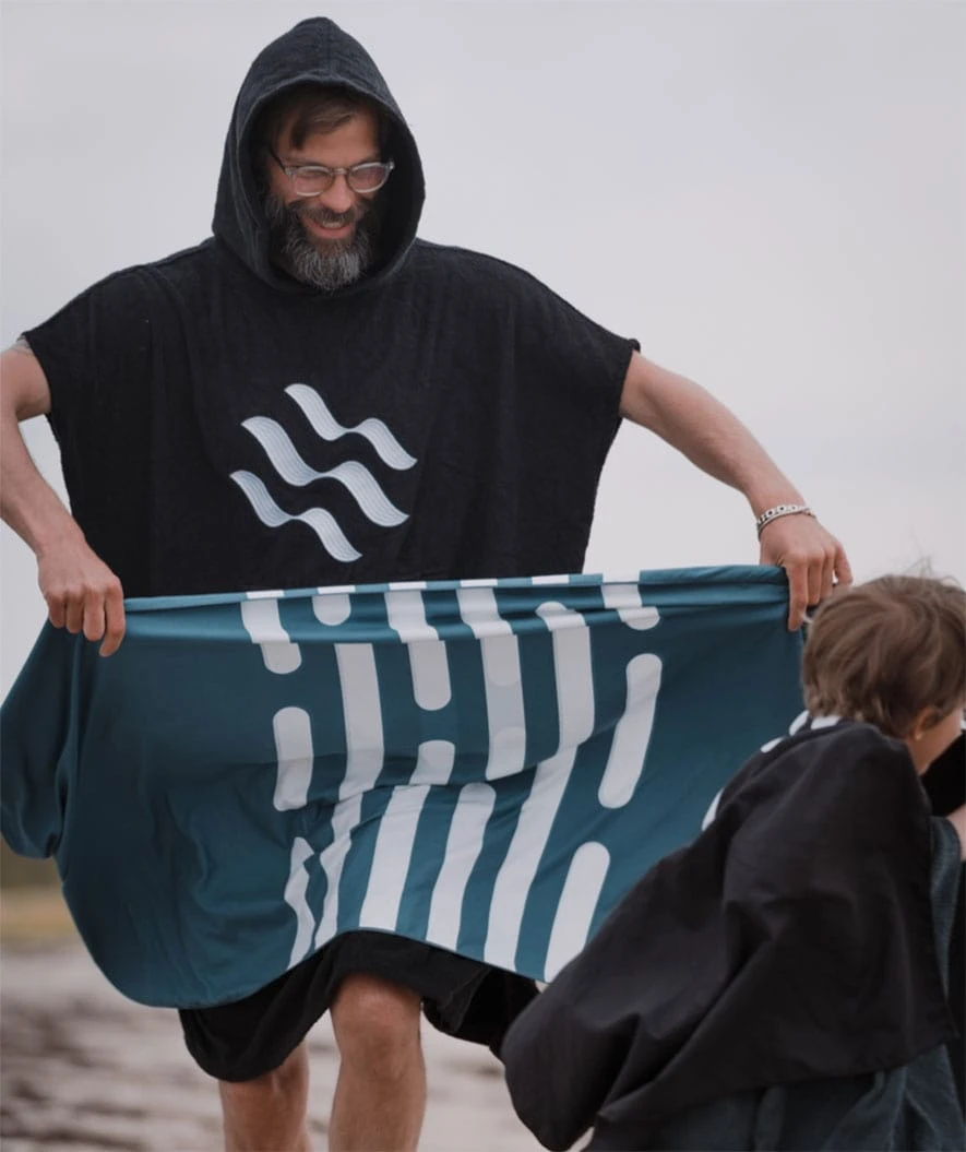 Watery Microfiber Håndkle - Eco Nebraska - Mørkeblå - Bilde 14