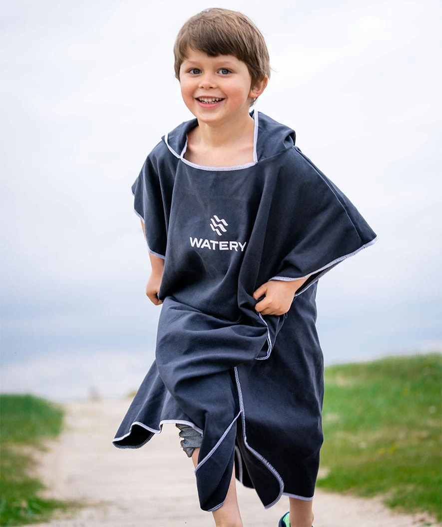 Watery Badeponcho Til Junior - Microfiber - Royal Blue - Bilde 14