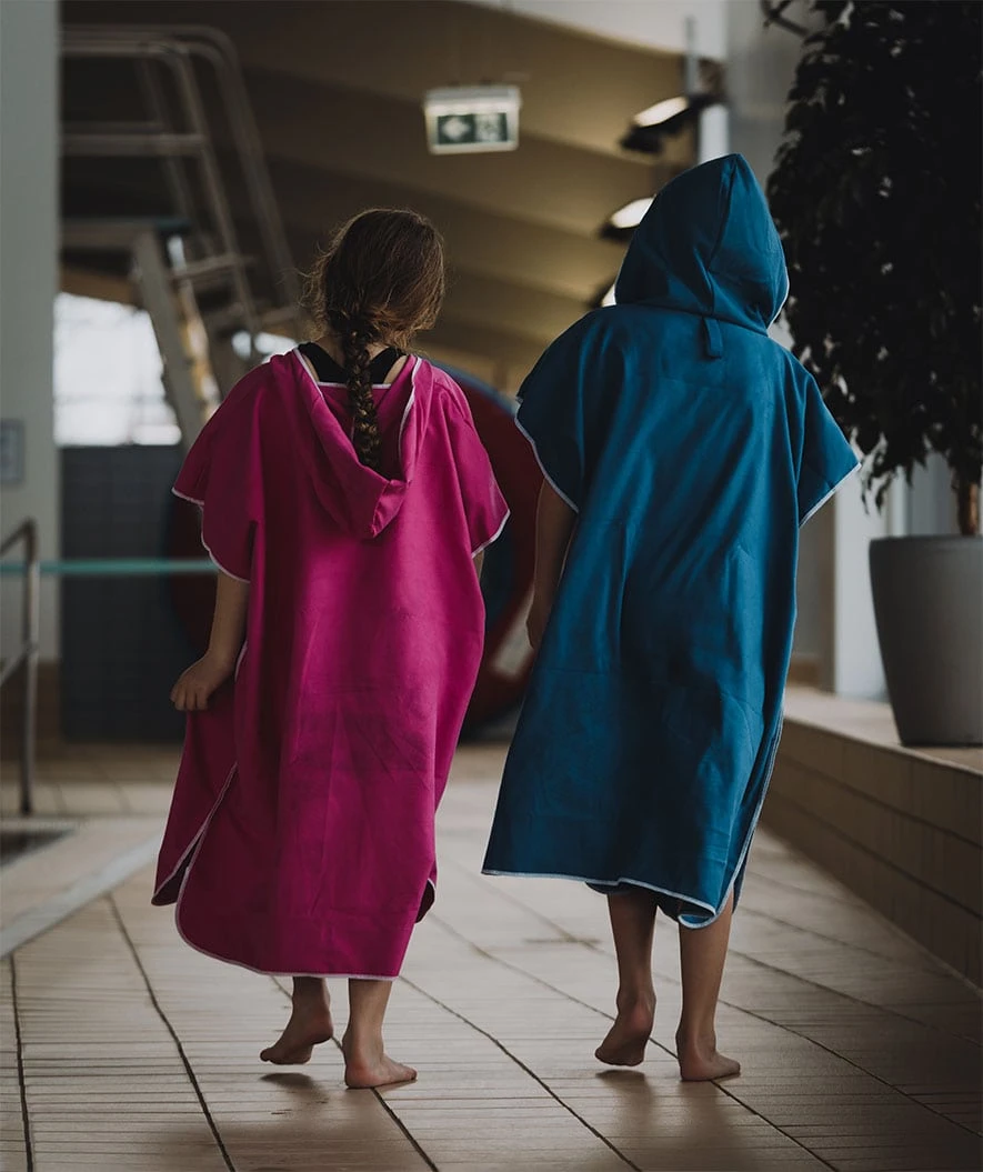 Watery Badeponcho Til Junior - Microfiber - Royal Blue - Bilde 13